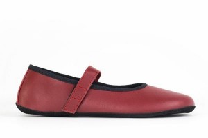 Ahinsa Ananda Barefoot Women's Ballet Flats Burgundy | EVH9685FB