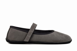 Ahinsa Ananda Nubuck Barefoot Women's Ballet Flats Grey | CRA4052HV