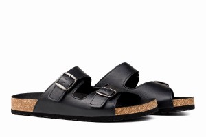 Ahinsa Barefoot Men's Sandals Black | QDF6711DM