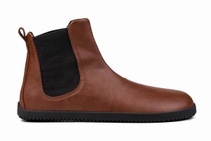 Ahinsa Barefoot Women's Chelsea Boots Brown | MIP7255KK