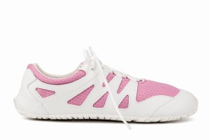 Ahinsa Chitra Run Barefoot Women's Running Shoes Pink White | XMY7352AX