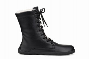 Ahinsa Jaya Zip-up Barefoot Women's Winter Boots Black | HGX8544KE