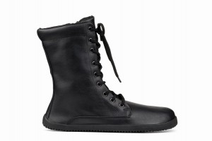 Ahinsa Jaya Zip-up Barefoot Women's Winter Boots Black | IAC8822ZB