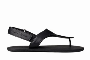 Ahinsa Simple Barefoot Men's Sandals Black | SYO5657UL