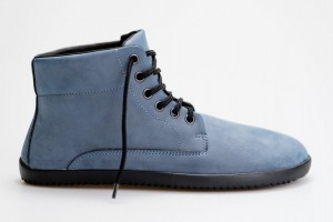 Ahinsa Sundara Nubuck Barefoot Men's Ankle Boots Blue | VNS5630IJ