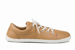 Ahinsa Vida Barefoot Women's Sneakers Beige | WOJ924NC