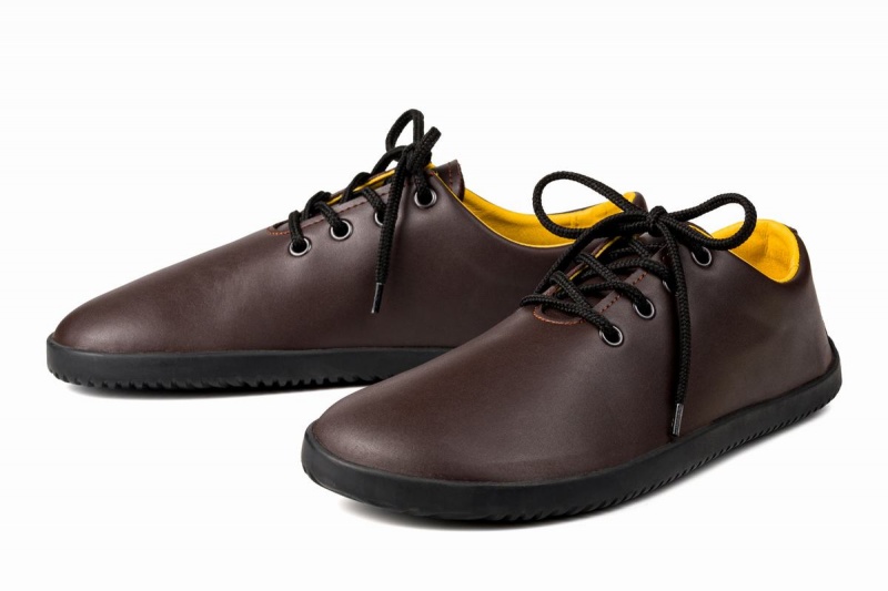 Ahinsa Ananda Barefoot Men's Casual Shoes Brown | ZPS223GZ