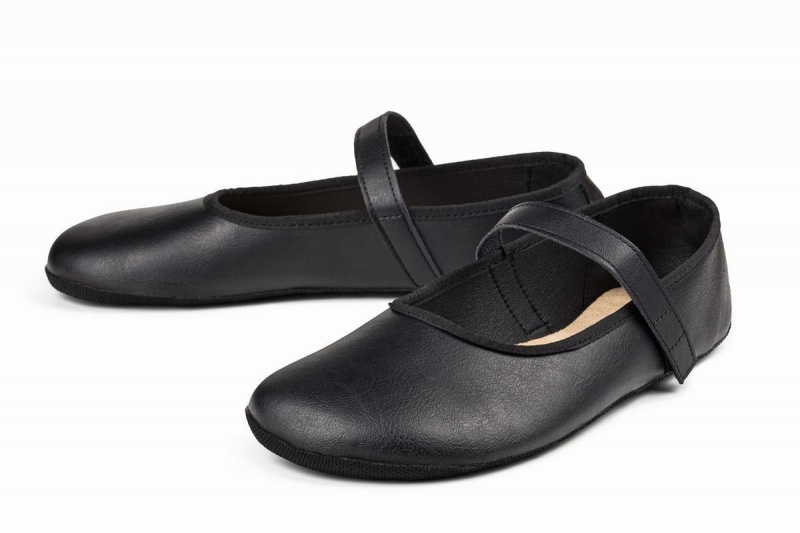 Ahinsa Ananda Barefoot Women's Ballet Flats Black | XST635ZV