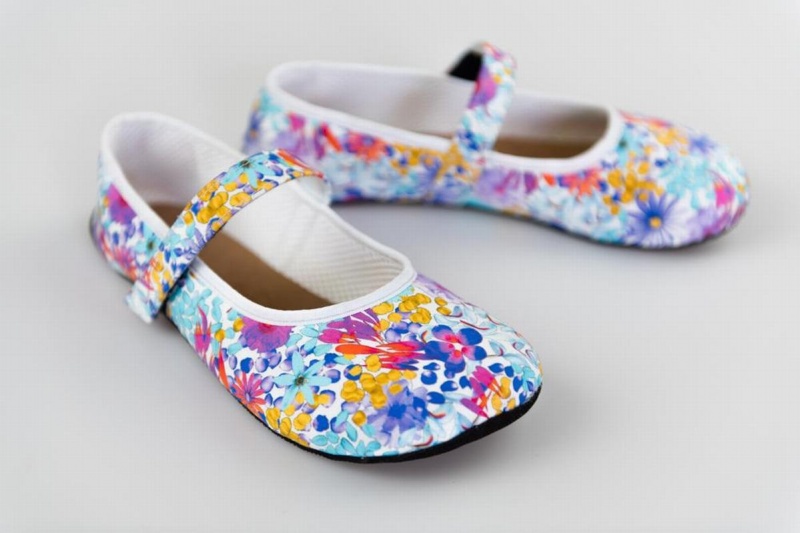 Ahinsa Ananda Floral Barefoot Women's Ballet Flats Multicolor | LKD7328HL