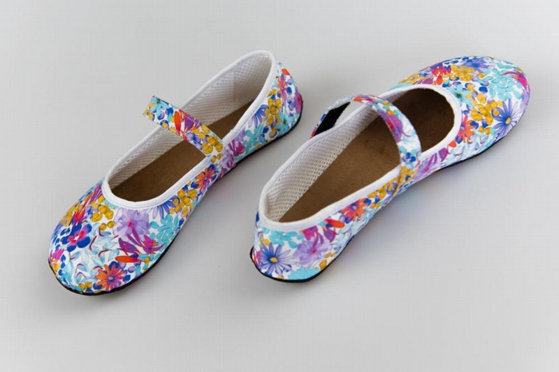 Ahinsa Ananda Floral Barefoot Women's Ballet Flats Multicolor | LKD7328HL