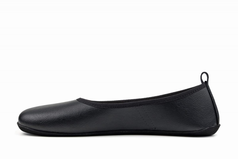 Ahinsa Ananda Narrow Barefoot Women's Ballet Flats Black | SNU4381YJ