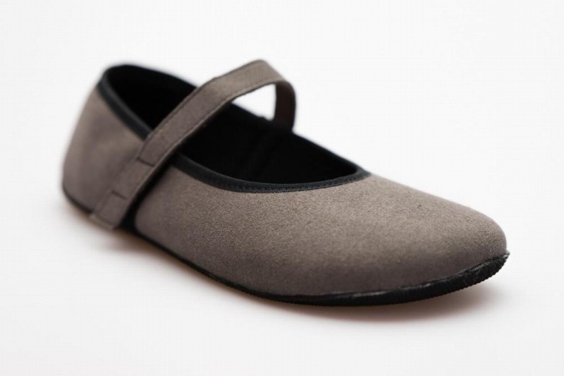 Ahinsa Ananda Suede Barefoot Women's Ballet Flats Grey | WLN4481HX