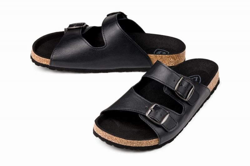 Ahinsa Barefoot Men's Sandals Black | QDF6711DM