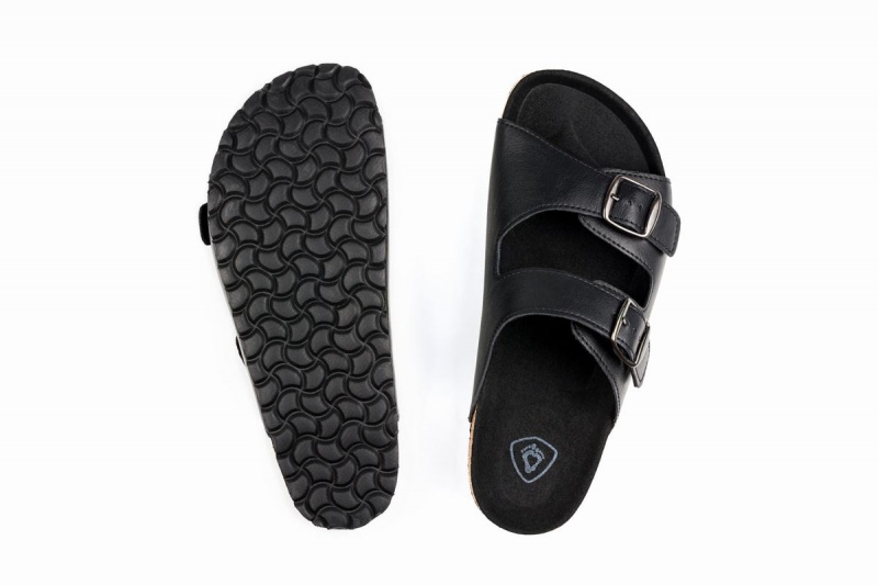 Ahinsa Barefoot Men's Sandals Black | QDF6711DM