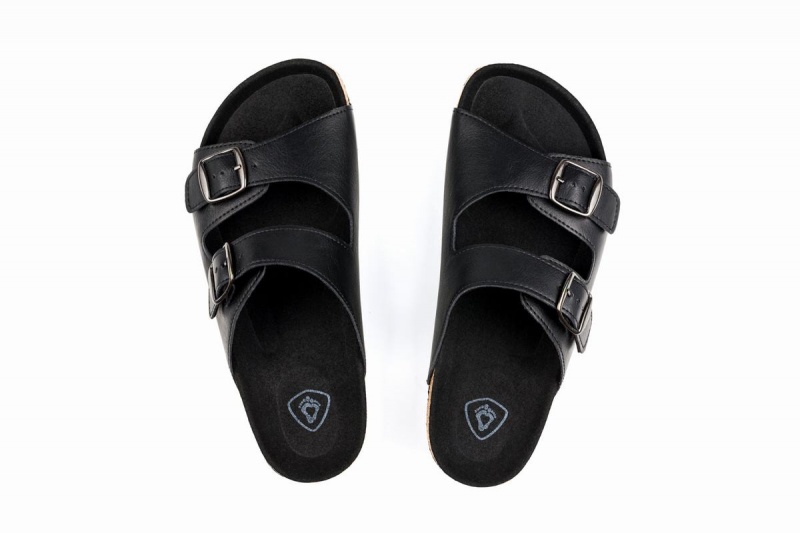 Ahinsa Barefoot Men's Sandals Black | QDF6711DM