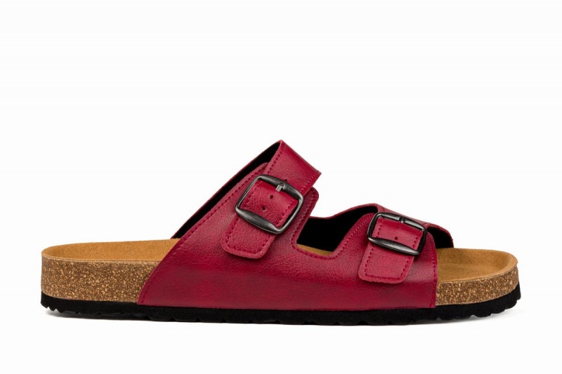 Ahinsa Barefoot Men's Sandals Burgundy | EYF912YF