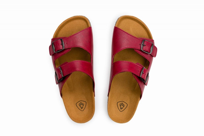 Ahinsa Barefoot Men's Sandals Burgundy | EYF912YF