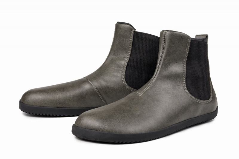 Ahinsa Barefoot Women's Chelsea Boots Grey | MYP3539OL