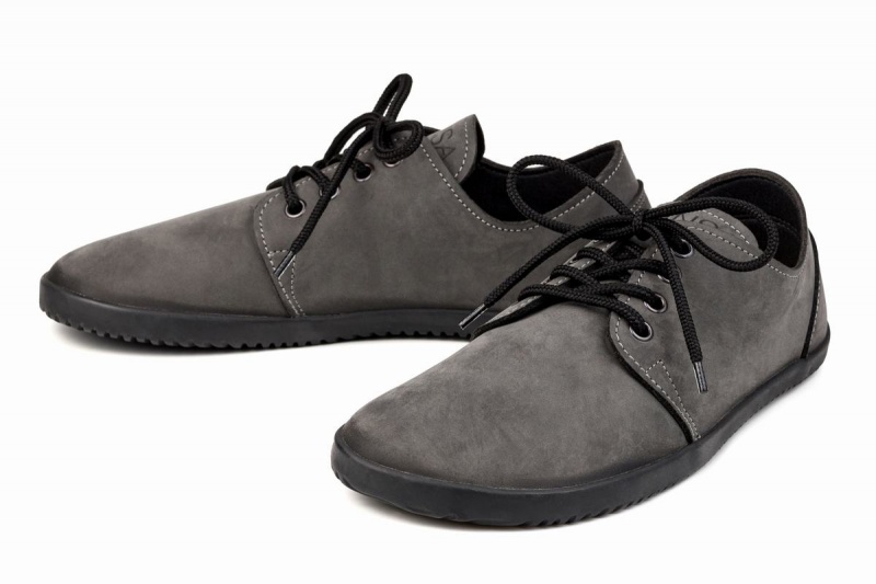 Ahinsa Bindu 2 Nubuck Barefoot Women's Casual Shoes Grey | ZMT2185TN