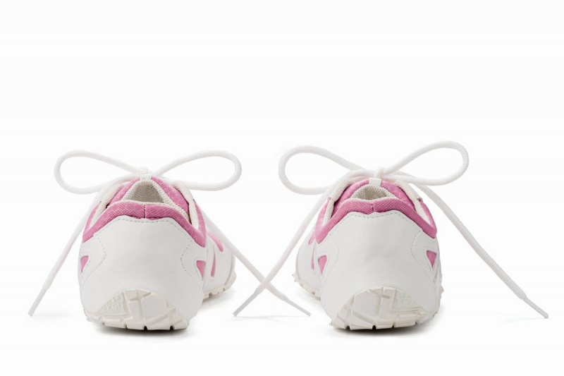 Ahinsa Chitra Run Barefoot Women's Running Shoes Pink White | XMY7352AX