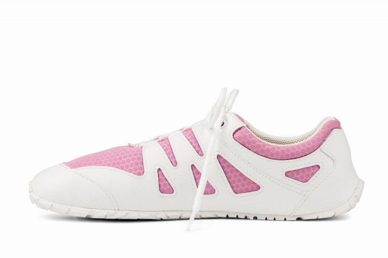 Ahinsa Chitra Run Barefoot Women's Running Shoes Pink White | XMY7352AX