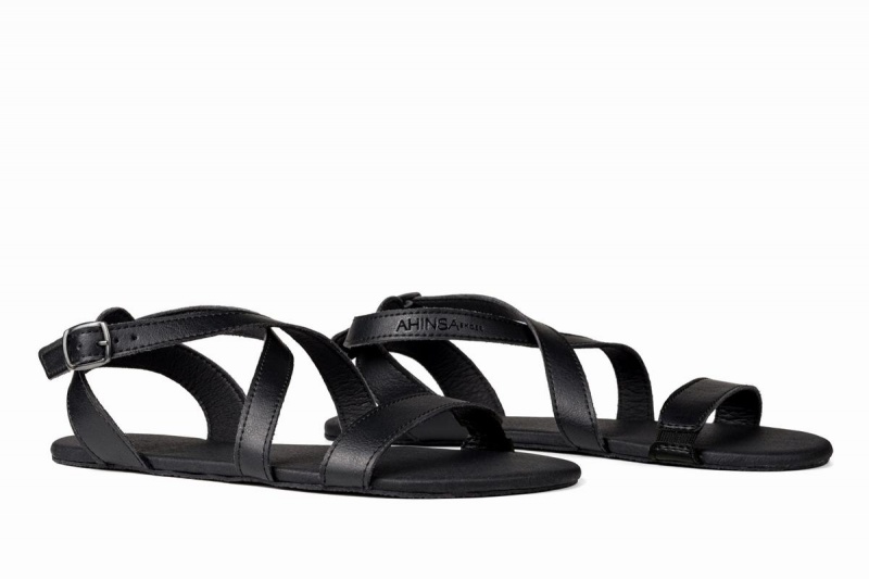 Ahinsa Hava Barefoot Women's Sandals Black | OKR7144KQ