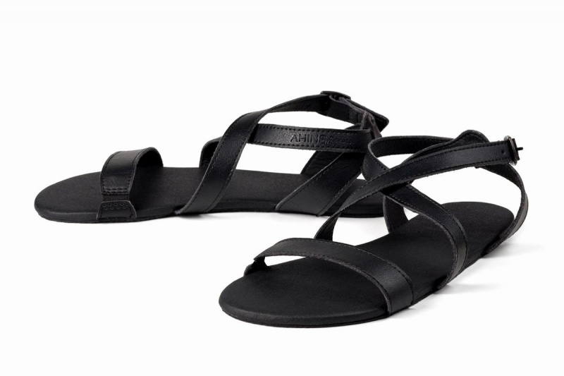 Ahinsa Hava Barefoot Women's Sandals Black | OKR7144KQ