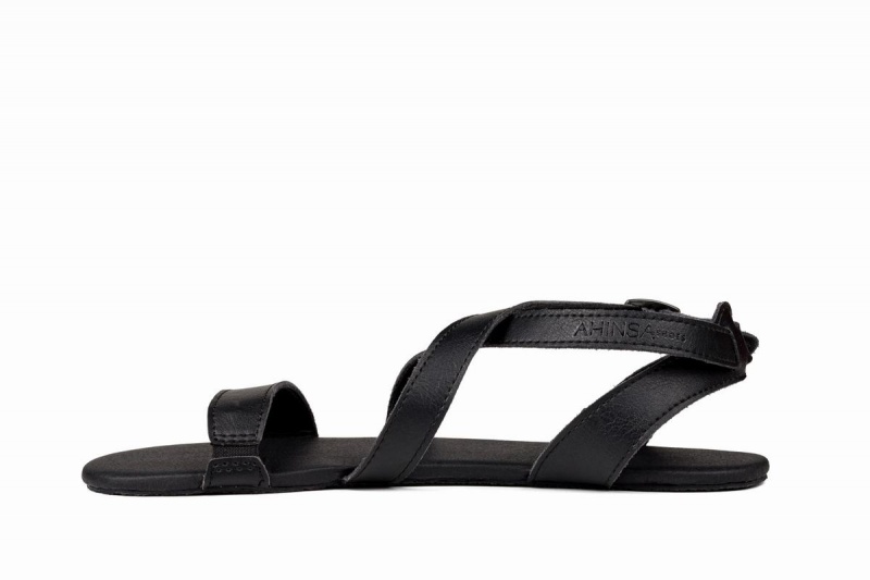 Ahinsa Hava Barefoot Women's Sandals Black | OKR7144KQ