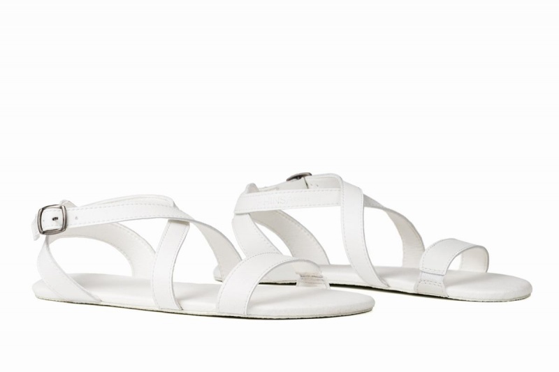 Ahinsa Hava Barefoot Women's Sandals White | ZIH8771XP