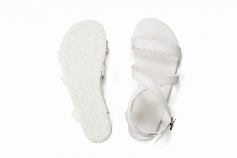 Ahinsa Hava Barefoot Women's Sandals White | ZIH8771XP