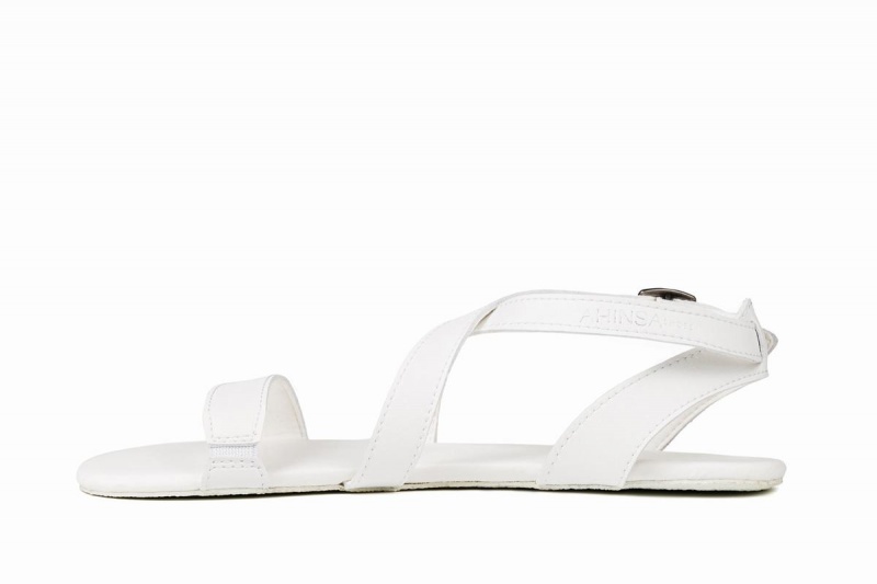 Ahinsa Hava Barefoot Women's Sandals White | ZIH8771XP