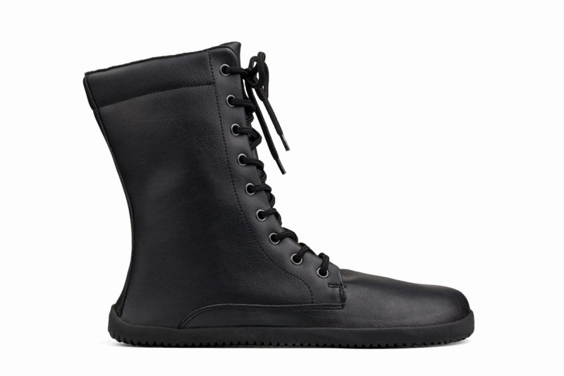 Ahinsa Jaya Barefoot Men's Winter Boots Black | OMQ9983LY