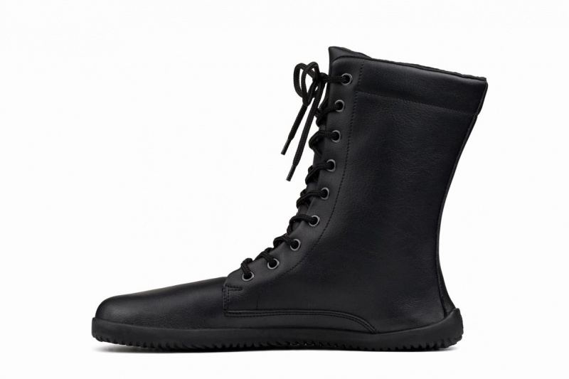 Ahinsa Jaya Barefoot Men's Winter Boots Black | OMQ9983LY