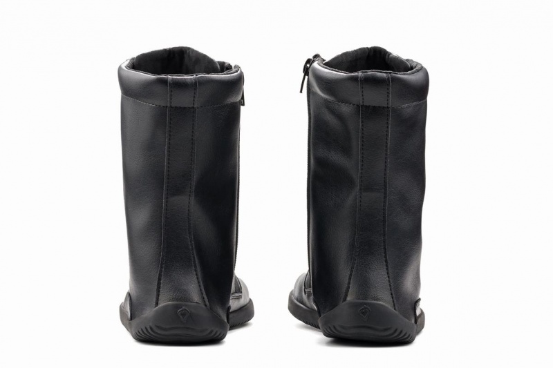 Ahinsa Jaya Zip-up Barefoot Women's Winter Boots Black | IAC8822ZB