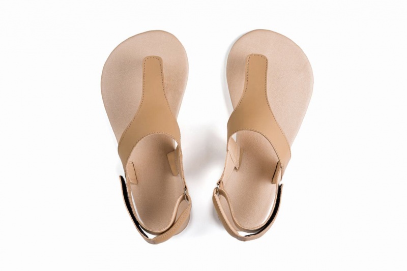 Ahinsa Simple Barefoot Men's Sandals Beige | EDR9092LX