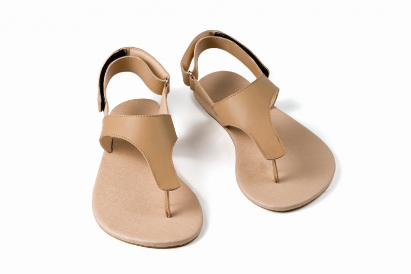 Ahinsa Simple Barefoot Men's Sandals Beige | EDR9092LX