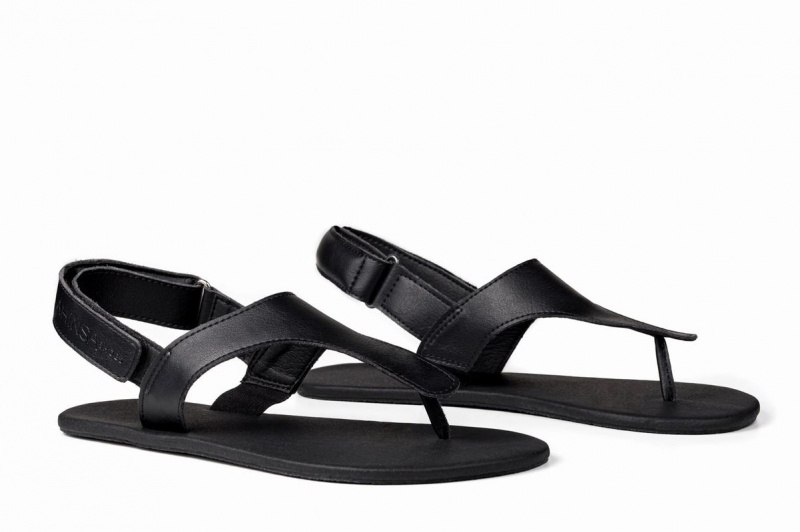 Ahinsa Simple Barefoot Men's Sandals Black | SYO5657UL