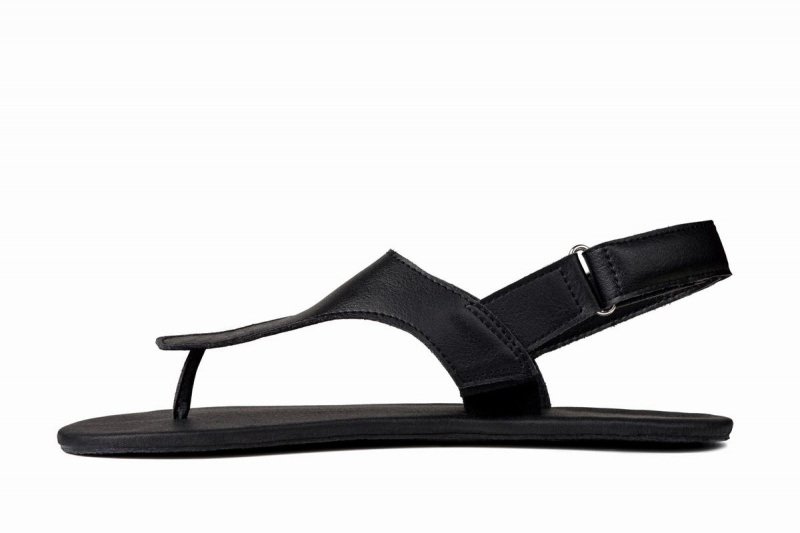 Ahinsa Simple Barefoot Men's Sandals Black | SYO5657UL