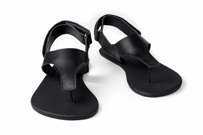 Ahinsa Simple Barefoot Men's Sandals Black | SYO5657UL