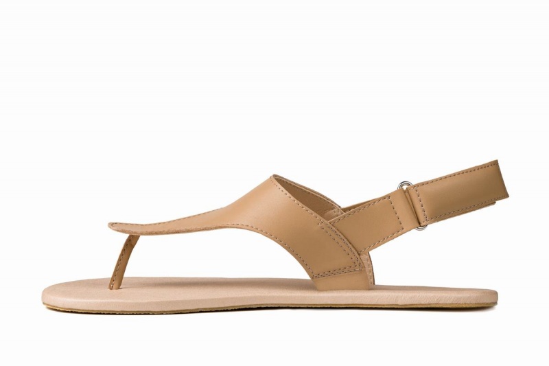 Ahinsa Simple Barefoot Women's Sandals Beige | NPZ4881TY