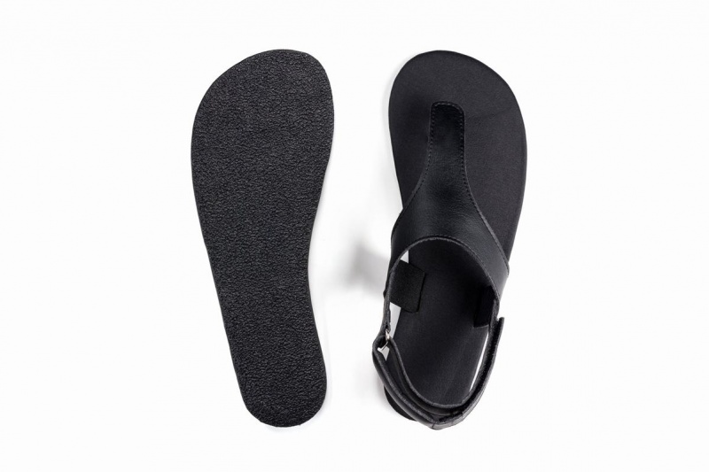 Ahinsa Simple Barefoot Women's Sandals Black | SQF2934BV