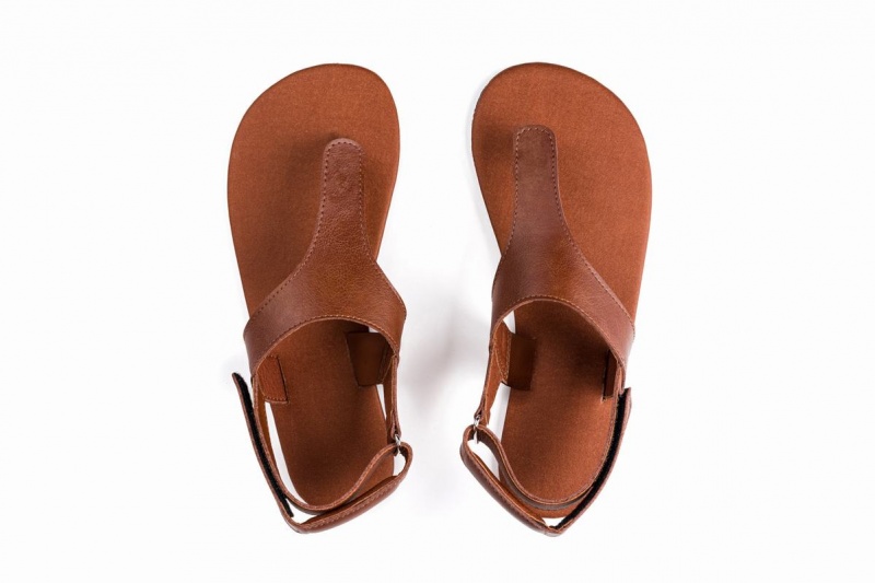 Ahinsa Simple Barefoot Women's Sandals Brown | SEZ1382HQ