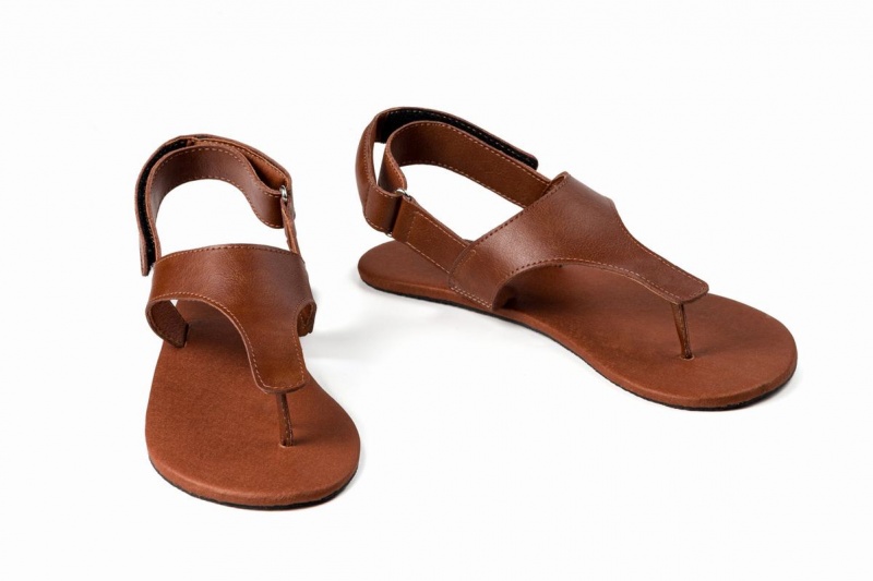 Ahinsa Simple Barefoot Women's Sandals Brown | SEZ1382HQ