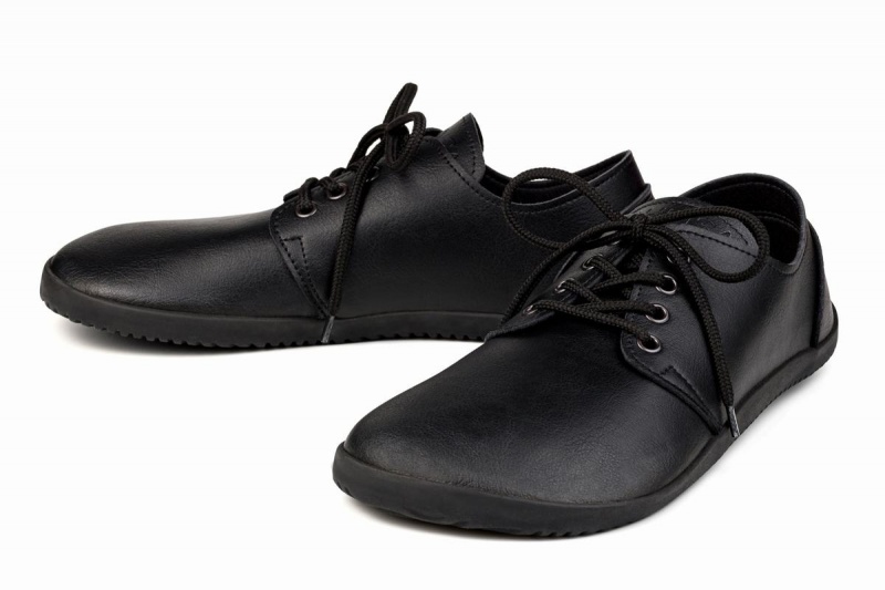 Ahinsa Xwide Barefoot Men's Casual Shoes Black | ILO4073KZ