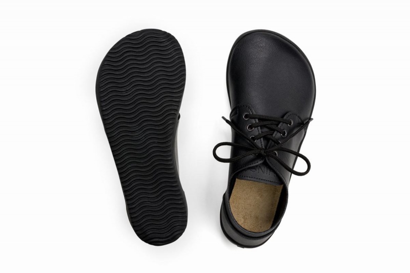 Ahinsa Xwide Barefoot Men's Casual Shoes Black | ILO4073KZ